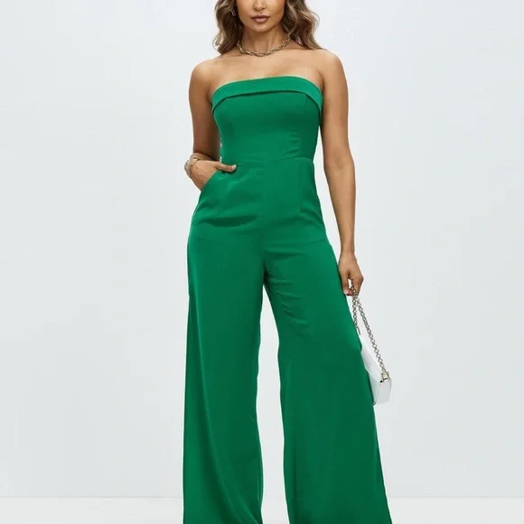NWOT Runaway the Label Nami Green Jumpsuit - Size XS - Picture 1 of 10